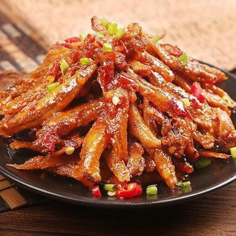 嚼味鱼霸香辣小鱼仔湖南特产麻辣鱼仔零食毛毛鱼干谢记多规格参数