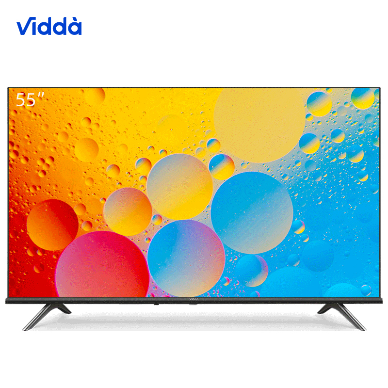 海信Vidda 55V1F 55英寸 4K超高清 HDR 网络智能语音 K歌全面屏 液晶平板电视