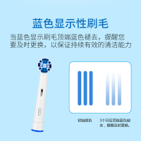 博朗（BRAUN）oral欧乐-B电动牙刷头成人D12.513 双效清洁型EB20-8+2 替换刷头10只装 德国进口