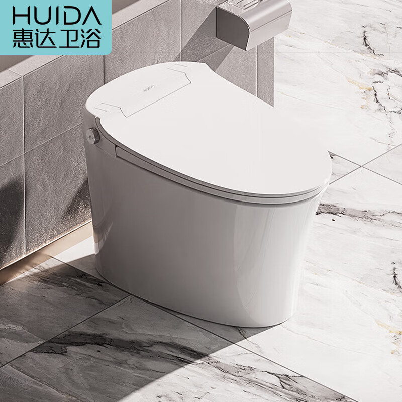 惠达HUIDA轻智能马桶坐便器一体式无水压限制加热抗菌座圈虹吸式马桶ES23-Q ES23-QM【泡沫盾+脚感翻盖翻圈】 400MM坑距 ES23-QM【泡沫盾+脚感翻盖翻圈】