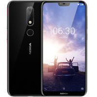 诺基亚(NOKIA) 诺基亚X6 全网通版 6GB+64GB 黑色 移动联通电信4G智能手机 双卡双待 NOKIA X6