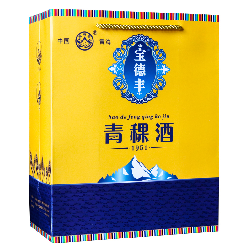 昆仑泉青稞酒宝德丰1951清香型白酒52度500ml整箱