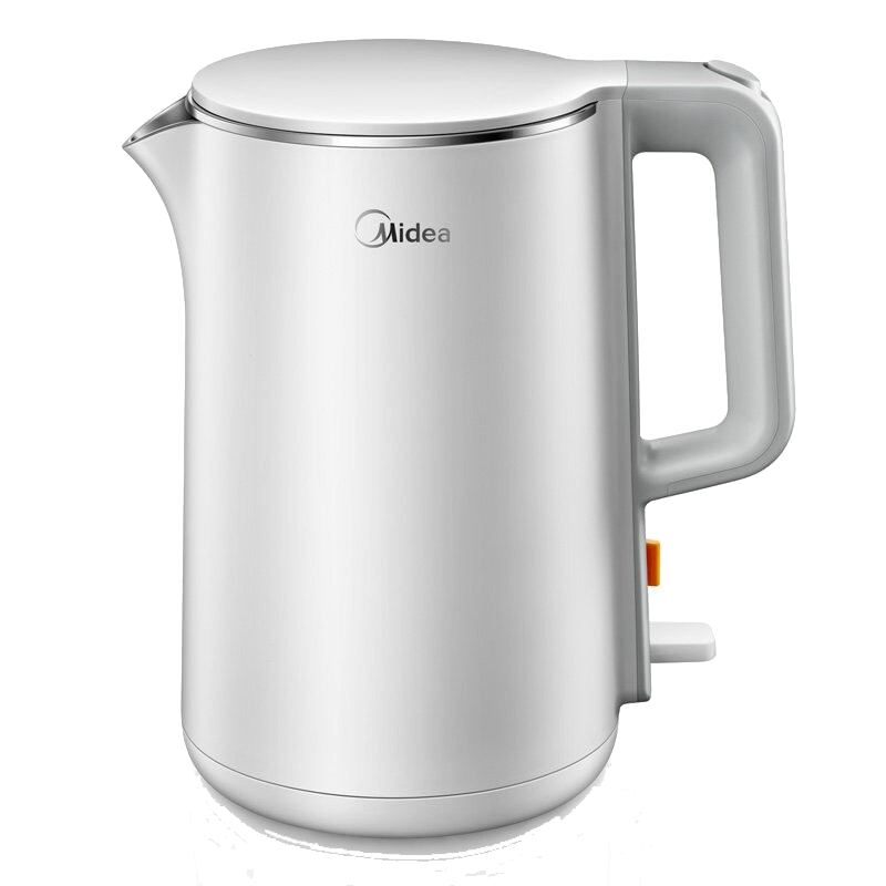 美的(Midea)电水壶热水壶电热水壶304不锈钢水壶1.5L双层防烫全钢无缝烧水壶HJ1515aJ1512d
