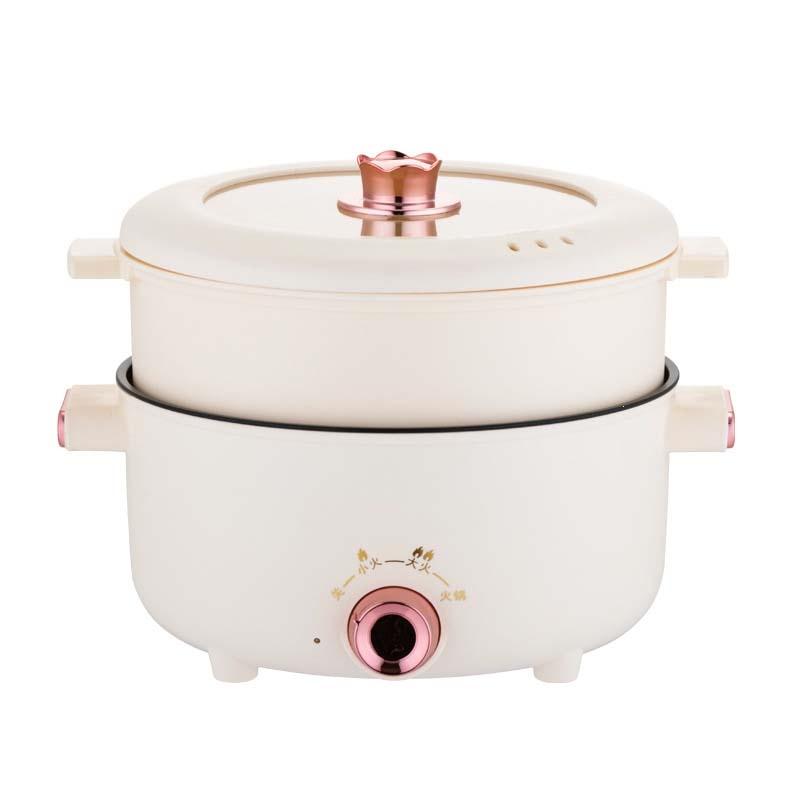 邦可臣电煮锅家用多功能煮饭炒菜锅电热火锅电炒锅学生宿舍小电锅火锅