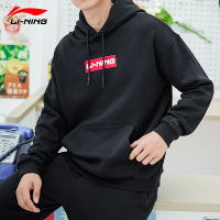 李宁运动卫衣男女同款2022秋季新款连帽长袖宽松休闲男上衣T恤运动服女情侣款卫衣