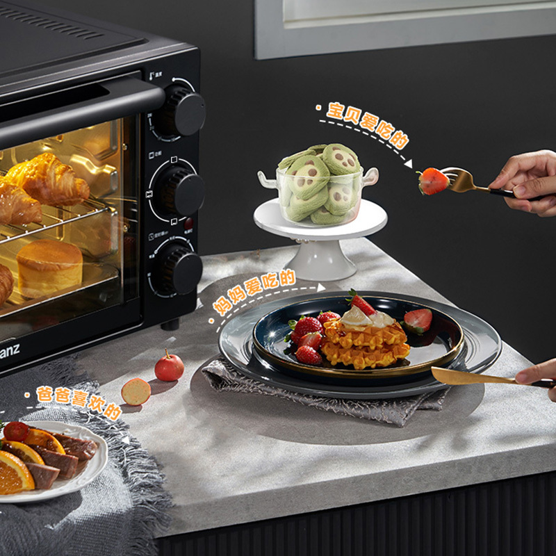 格兰仕电烤箱32升家用大容量电烤箱 上下发热管 多层烘焙 多功能烤箱 黑色DX30高清大图