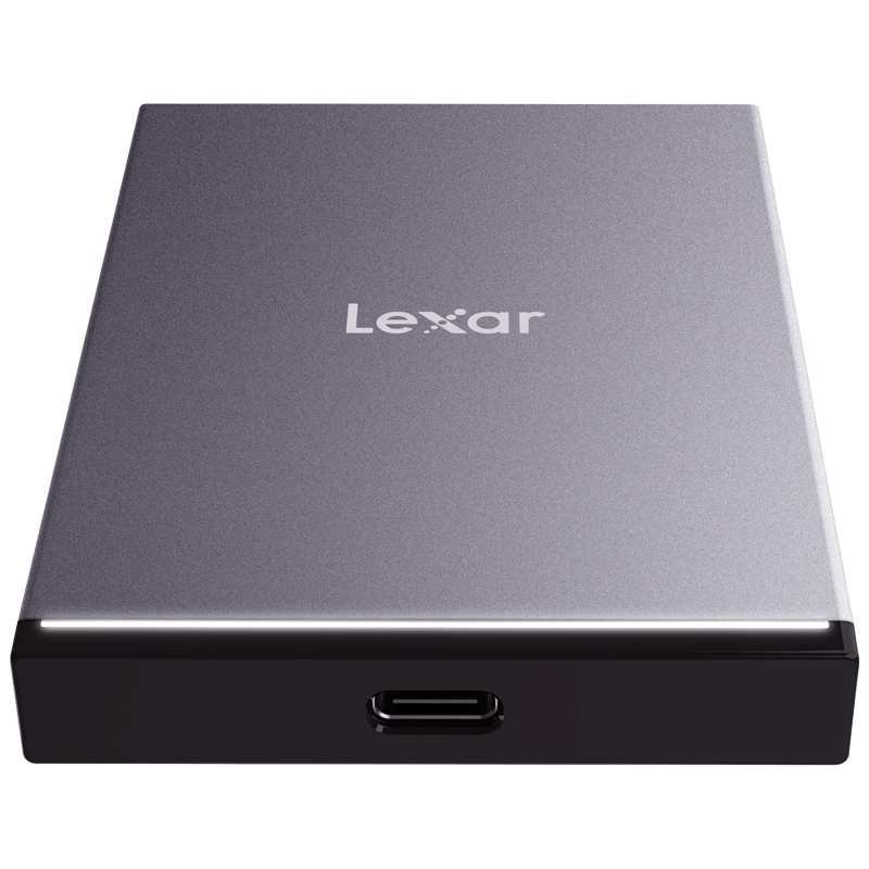 雷克沙(Lexar)1TB 移动固态硬盘 PSSD SL210 USB3.1 Type-c 移动硬盘 金属 灯带指示