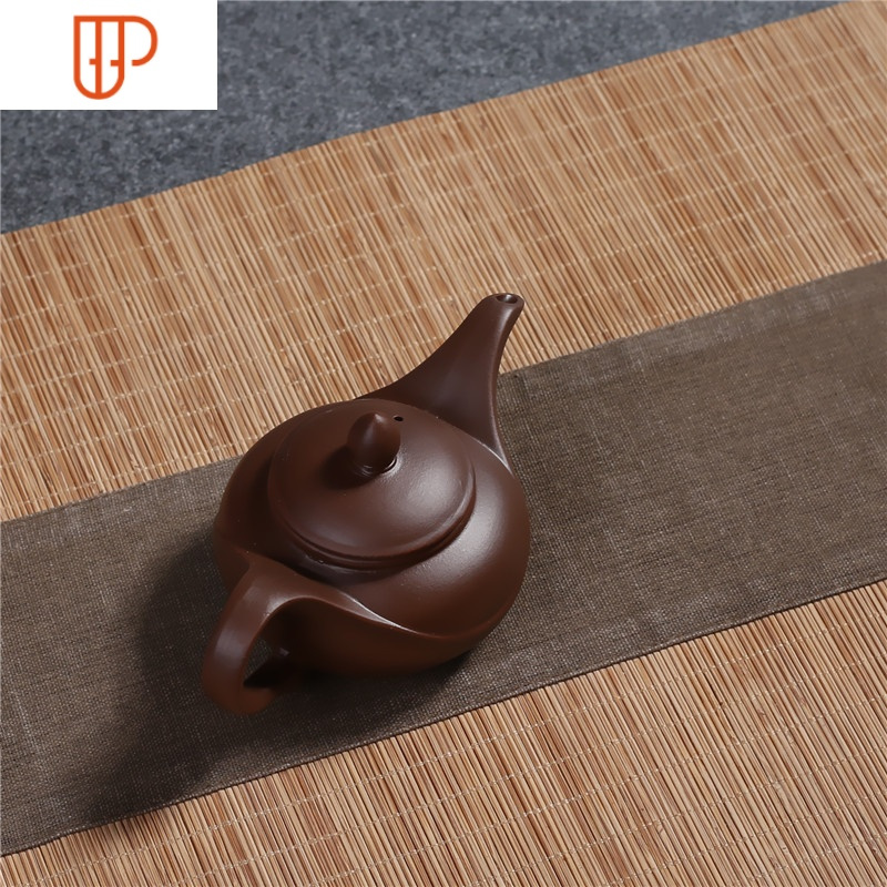 正宗紫砂半手工朱泥紫砂壶茶壶长嘴壶过滤泡茶壶原矿手把功夫茶壶