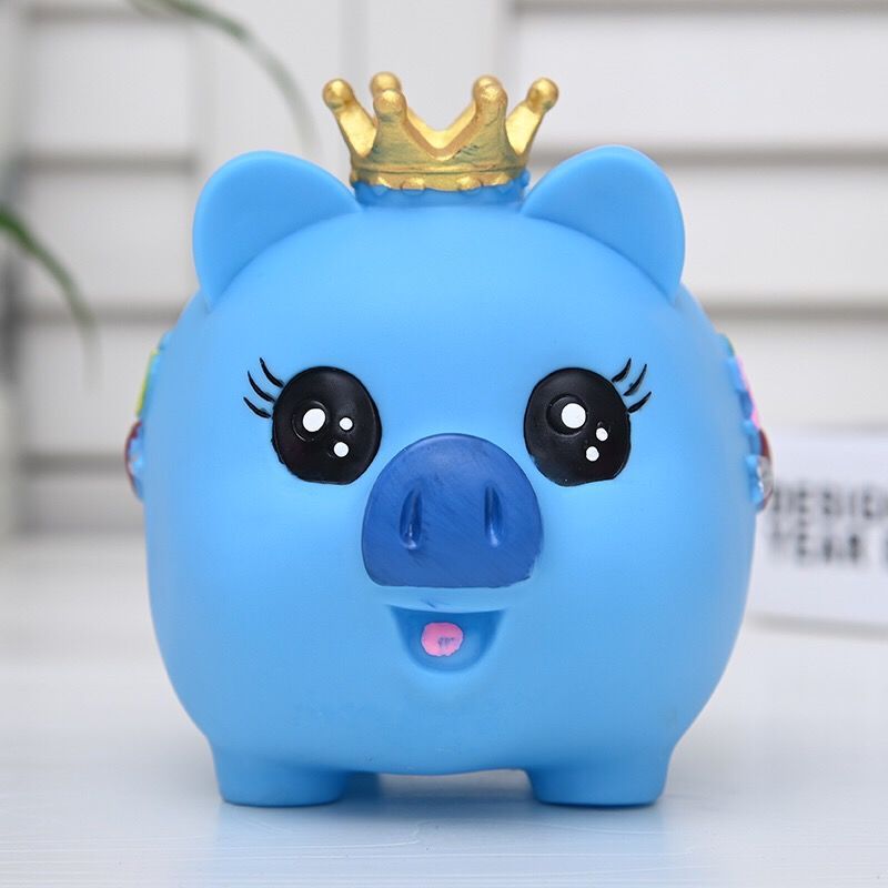 520儿童情侣小猪玩具卡通创意存钱罐家居摆件可妮兔小号迷你款可存