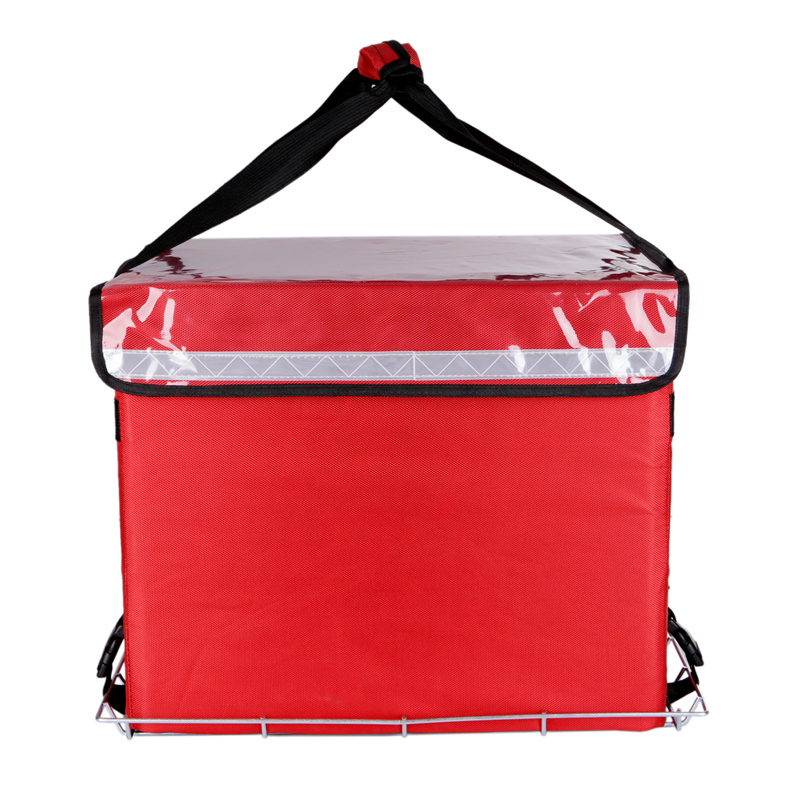 外径30升红小号手提款epp放车踏板加厚款外卖保温箱epp泡沫送餐箱子包