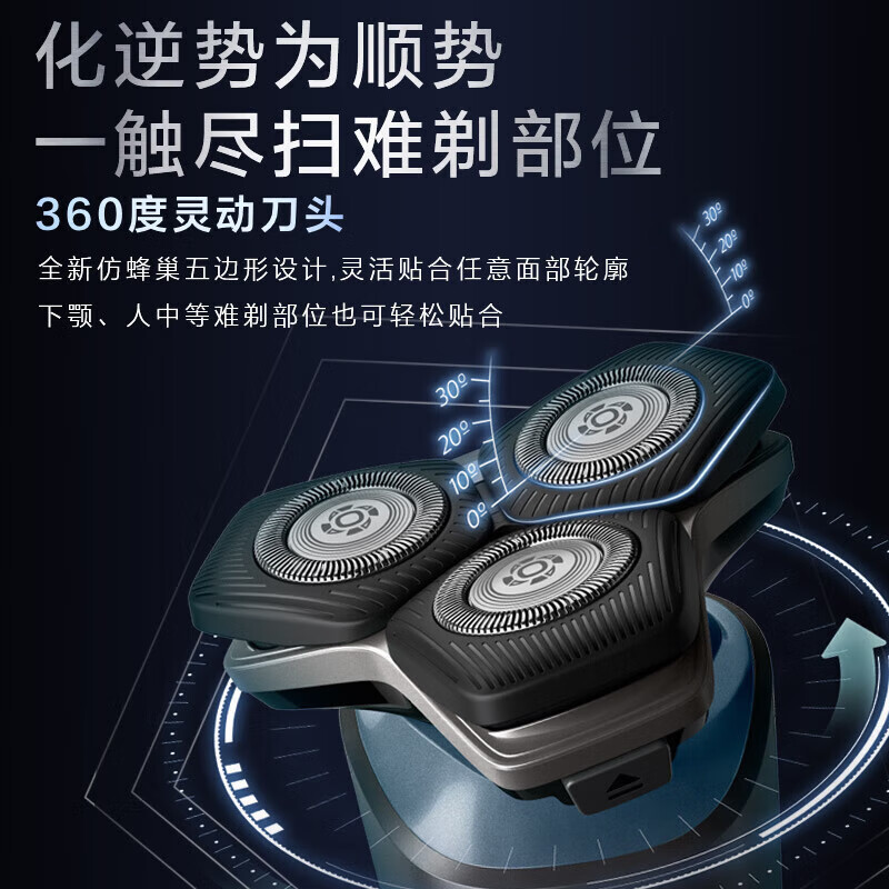 飞利浦(PHILIPS) 电动剃须刀5系Pro SkinIQ智能刮胡刀生日礼物 送男友 送老公 SU5999/07高清大图
