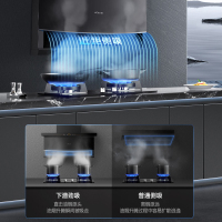 万和(Vanward)25m³顶侧双吸7字机5.0大火力燃气灶天然气 WL856+B7L51(T)烟灶套装