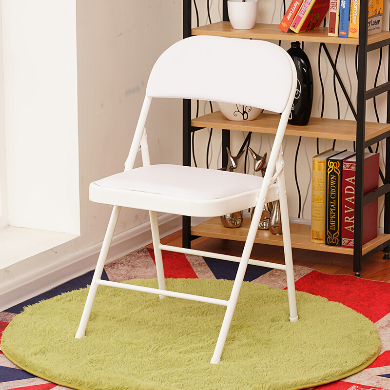 佳家达jiajiada简易凳子靠背椅家用折叠椅子便携办公椅会议椅电脑椅