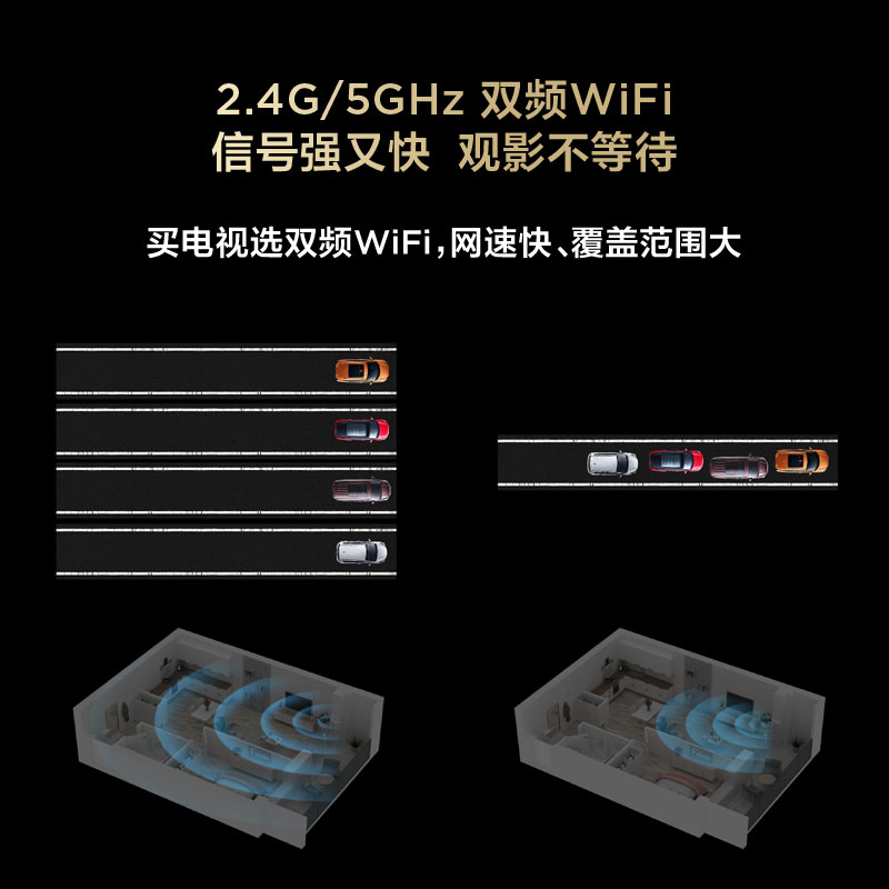 TCL电视 50V8L 50英寸 2GB+32GB大内存 护眼 AI语音 投屏电视高清大图