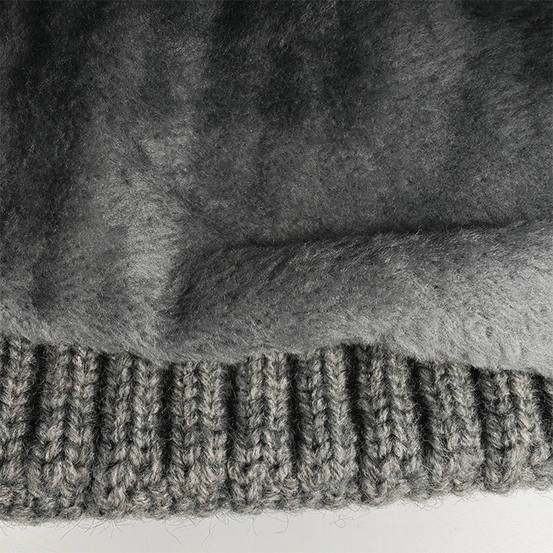 鸽护 毛线帽 GH171QDK-灰色 顶高清大图