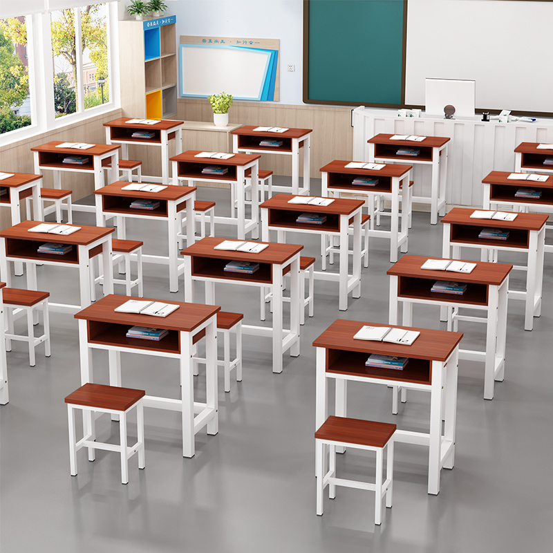 学校中小学生课桌椅书桌培训辅导班桌椅套装家用教室课桌学习桌