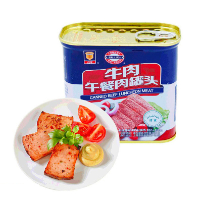 梅林MALING牛肉午餐肉罐头340g 肉类罐头 罐装