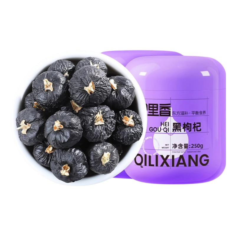 杞里香牛头果500g[当季头茬,颗颗饱满]杞里香青海黑枸杞头茬牛头果250g大颗粒无杂质苟杞泡水官方旗舰店高清大图