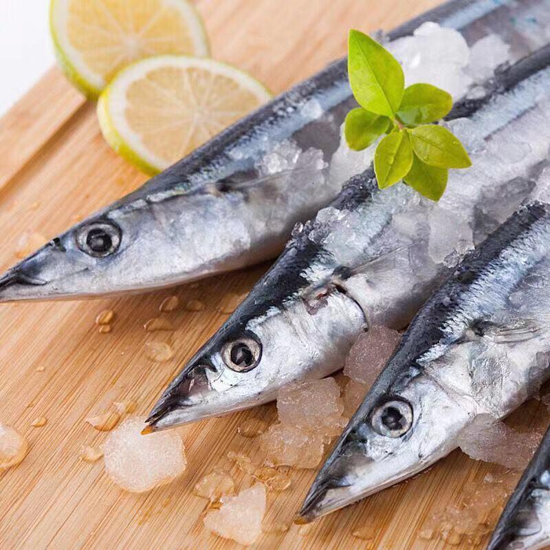 新鲜冷冻秋刀鱼深海海鱼鲜鱼海鲜烧烤鲜活冷冻整鱼海产品精品秋刀鱼5