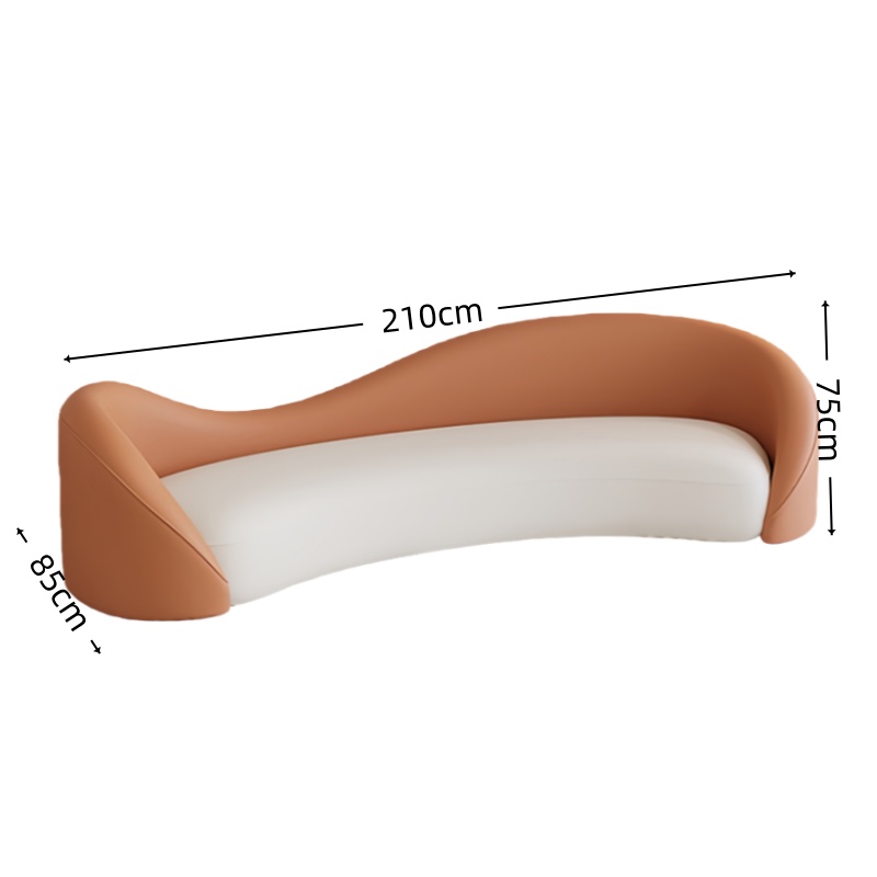 智叶舟沙发三人位210*85*75cm张高清大图