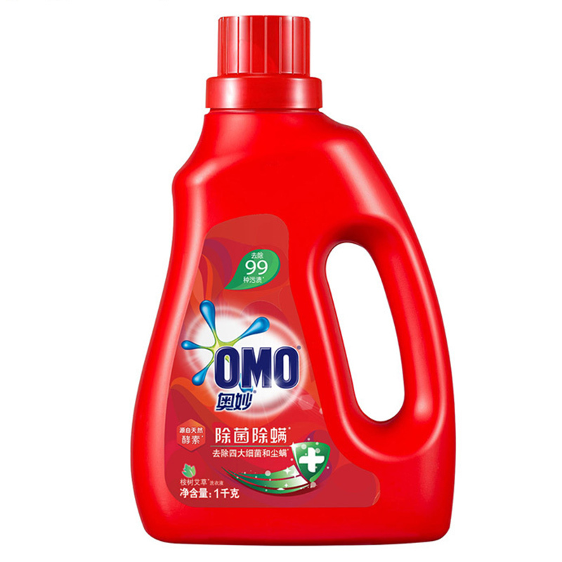 [17.6斤组合装]奥妙(OMO) 除菌除螨洗衣液 3kg*2+1kg*2+400g*2(新老包装随机发货)[联合利华]