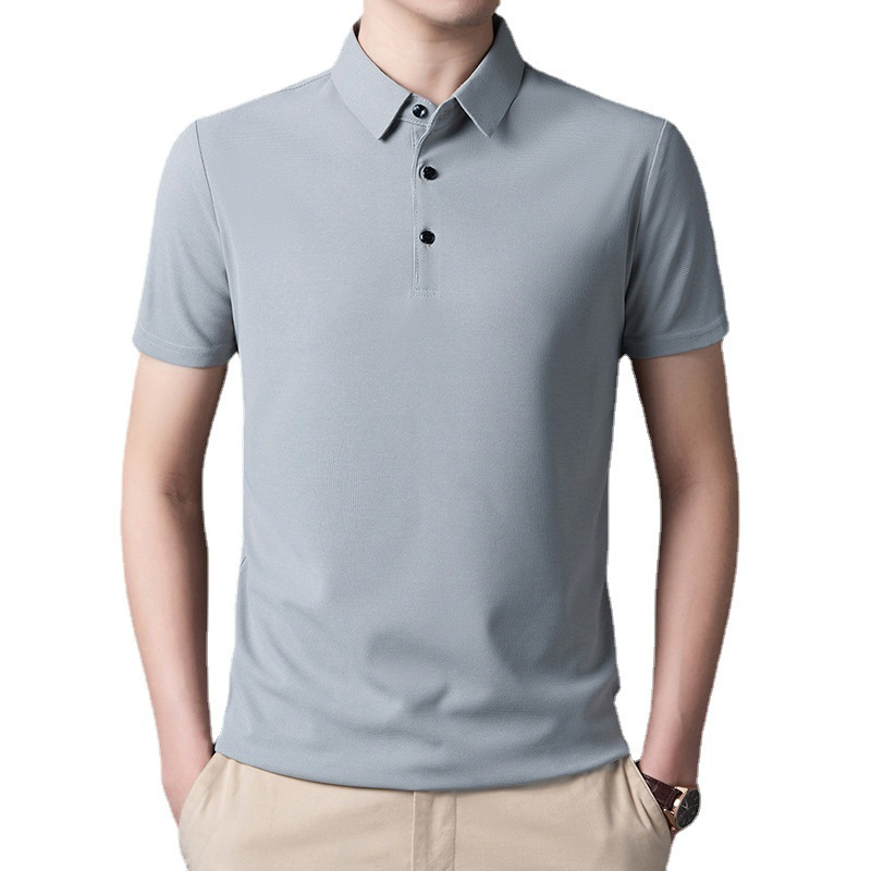 男士短袖polo衫夏季新款纯色t恤男潮流百搭韩版青年翻领男装上衣