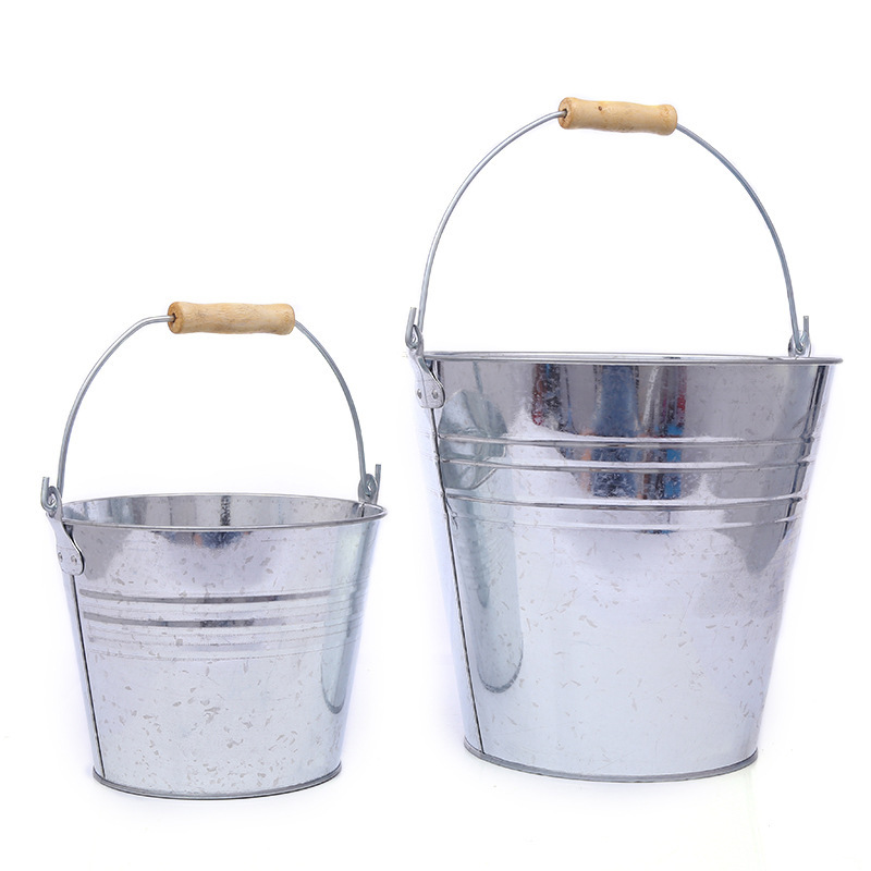 规格[镀锌铁桶15L 10个装]镀锌桶大容量铁皮水桶便携手提家用白铁皮桶