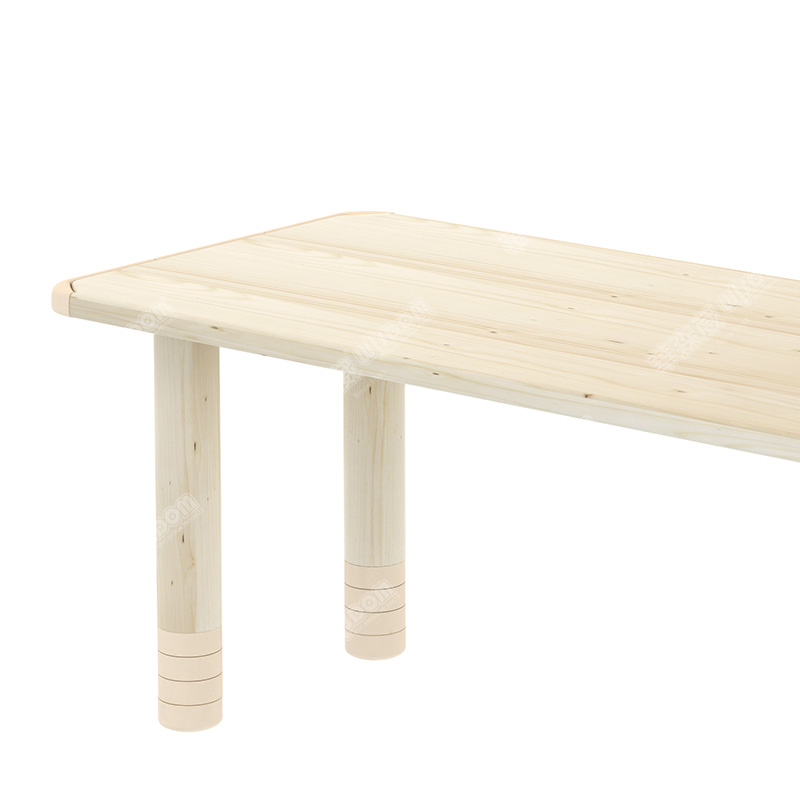 华森葳儿童家具 童话王国实木6人桌高清大图