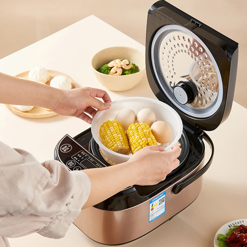 古达电饭煲智能家用电饭锅多功能电煮锅厨房小家电_杏色