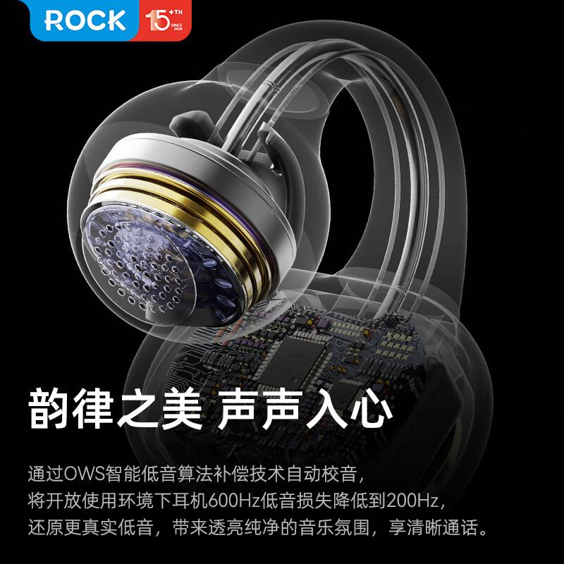 ROCK EB500耳夹无线蓝牙耳机RAU7590高清大图