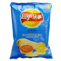 年货 乐事 薯片 意大利香浓红烩味40g*10包(零食大礼包整箱批发超大膨化休闲零食组合)