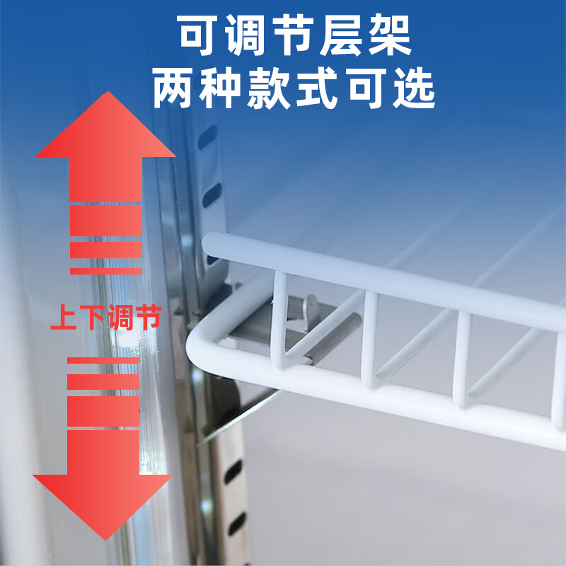 复旦申花冷藏展示柜单门饮料柜冰箱立式商用保鲜冰柜啤酒柜 双门上机风冷无霜款900L 玫瑰金门