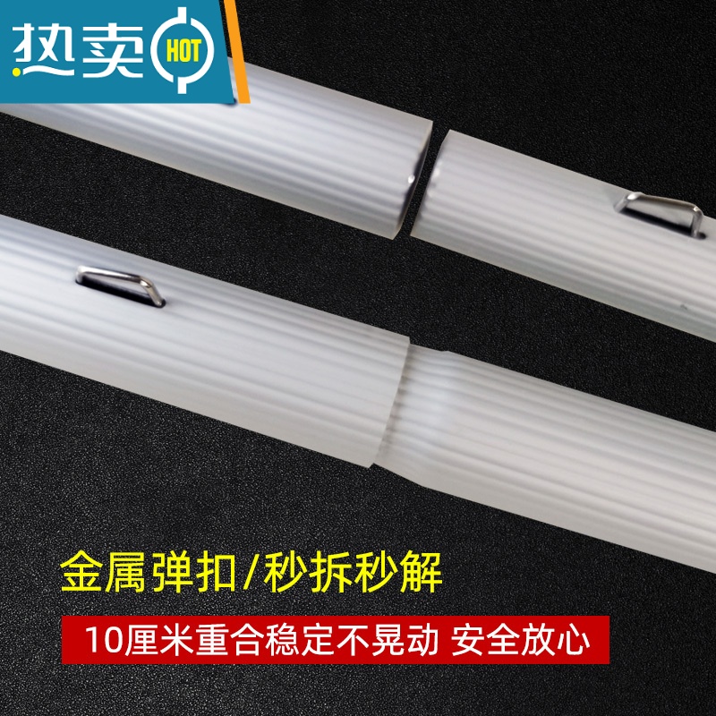 敬平擦玻璃器加长伸缩杆保洁专用玻璃刮水器高空洗窗户外墙清洁工具 [8米对接杆套装]缩短1米蓝 [送]7件套高清大图