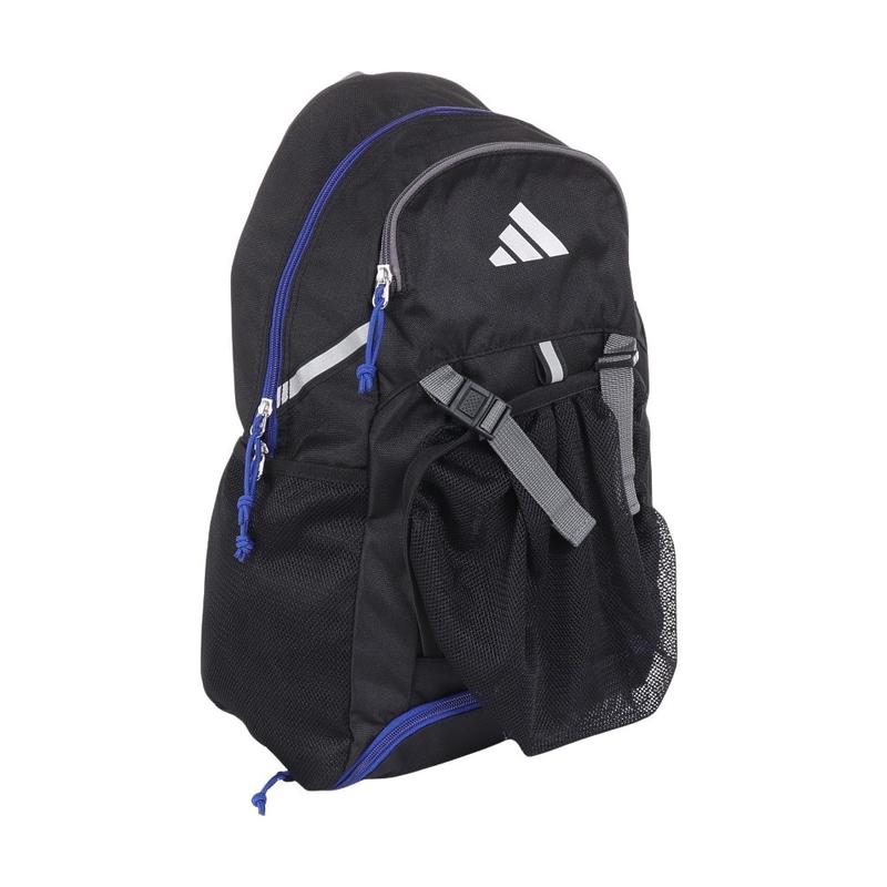 Adidas/阿迪达斯运动双肩包L防水训练包可装球网分层收纳夜光反光 Black_×_Blue