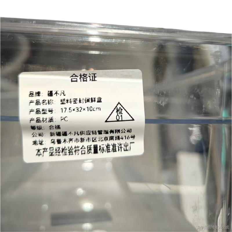 [疆不凡] 塑料密封保鲜盒17.5*32*10cm个高清大图
