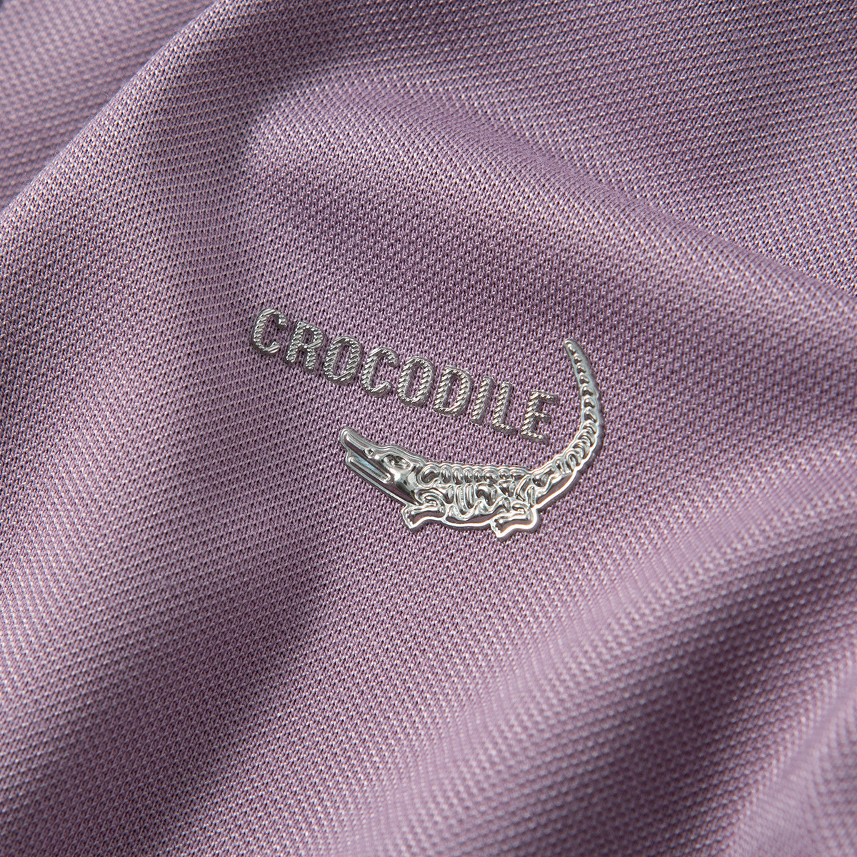 鳄鱼恤CROCODILE 男士夏季凉感透气提花短袖条纹商务POLO衫高清大图