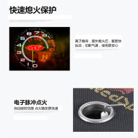 红日（RedSun）E002C红外线燃气灶 猛火爆炒双灶 不锈钢面板 台嵌两用 熄火保护 一级能效 煤气灶（液化气）