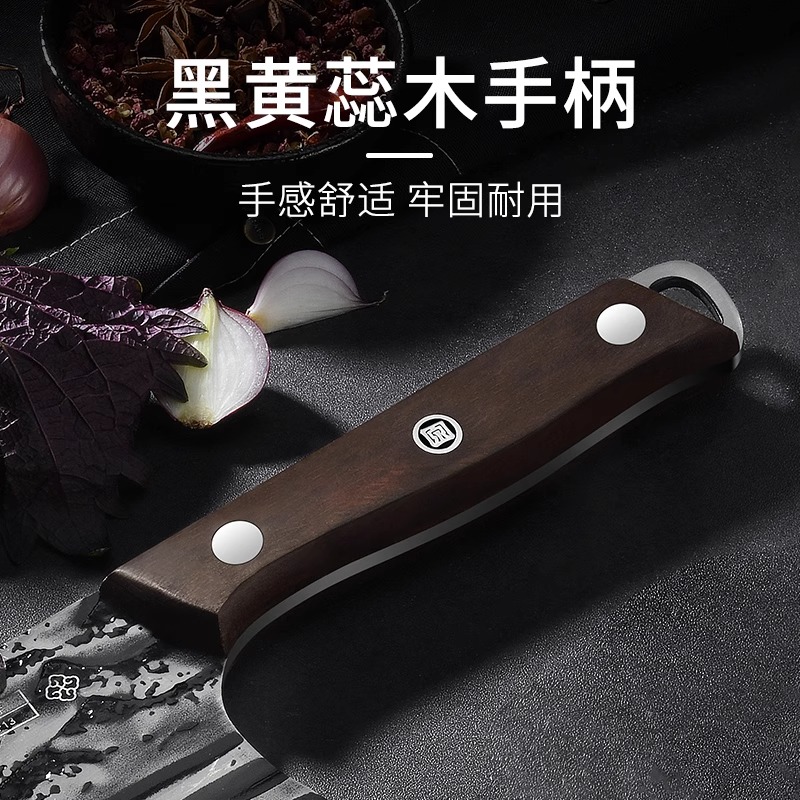 张小泉砍骨刀高锰钢高硬度斩骨头专用屠夫商用砍骨斧头加厚刀8138高清大图