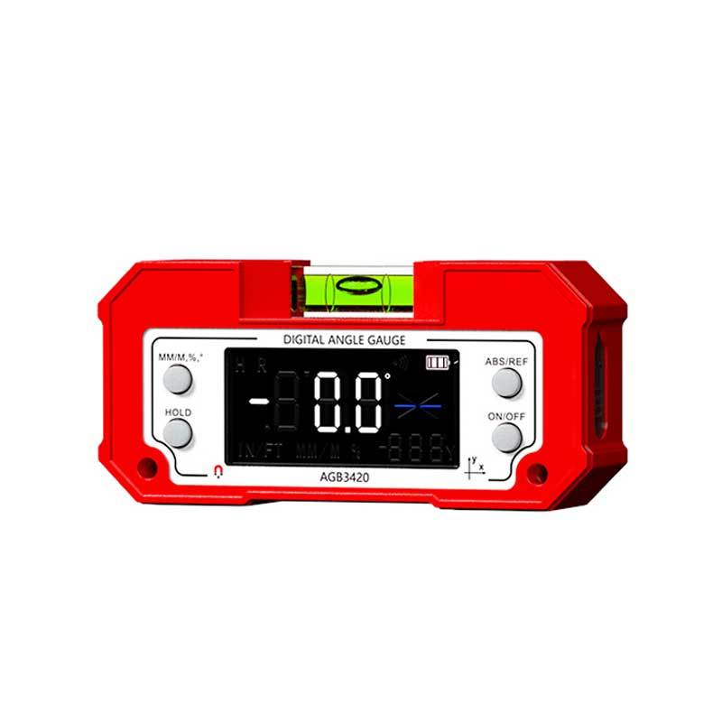 ZHIO 激光倾角仪盒 长形高精度数显倾角盒 AGB3420 双轴测量 双面磁吸