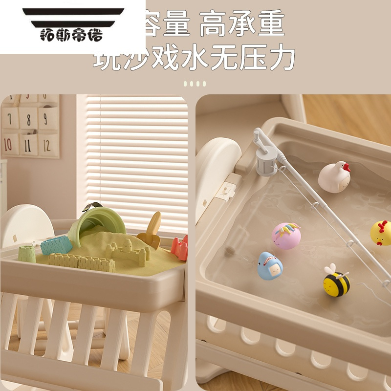 拓斯帝诺儿童多功能积木桌子大颗粒男孩女孩益智玩具桌带书架画板