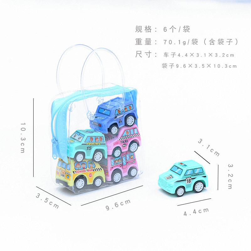 回力车套装儿童迷你工程车小汽车模型男孩惯性礼品玩具