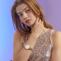 阿玛尼(EMPORIO ARMANI)手表欧美品牌女士石英表满天星AR11244 镶钻时尚钢带雅致手表女佟丽娅同款
