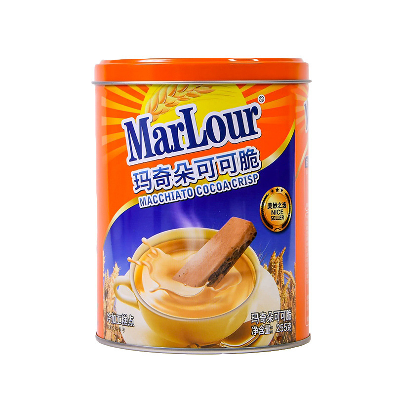 万宝路玛奇朵可可脆饼干255g*2罐 X