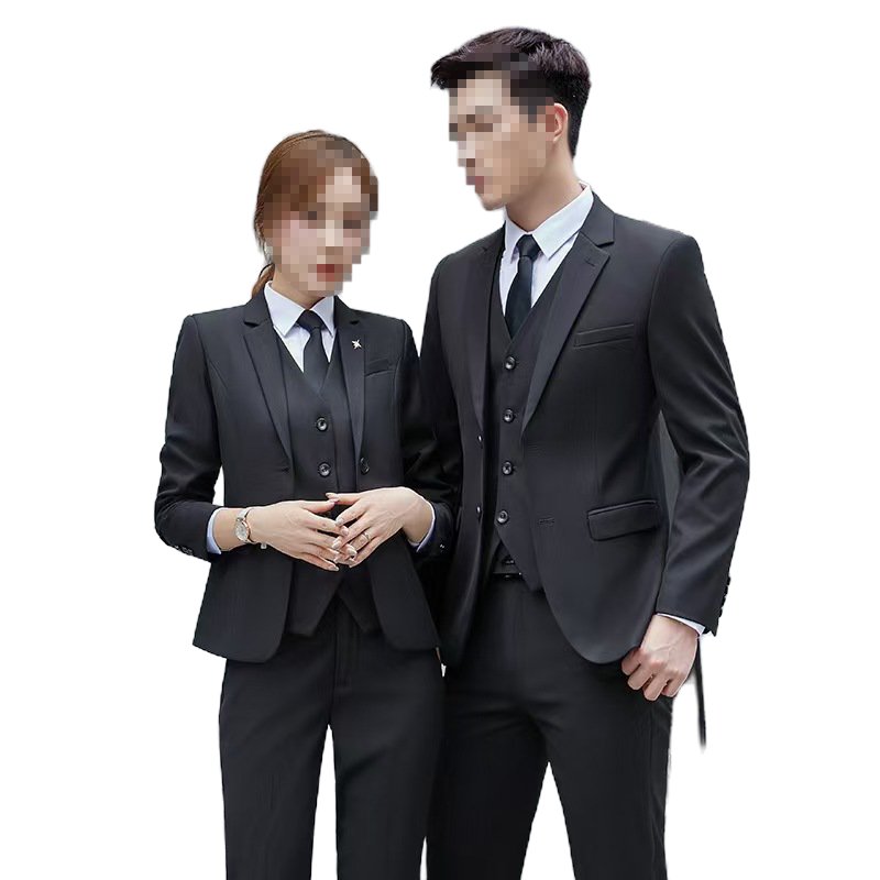天富星 职业西装商务西服工作服 X1087 套高清大图