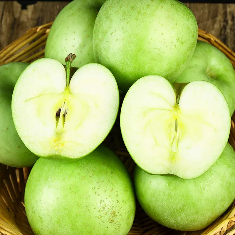 [熊猫鸟]现摘正宗王林青苹果 净重8.5斤 中果 单果75mm+ 水果新鲜当季整箱高清大图