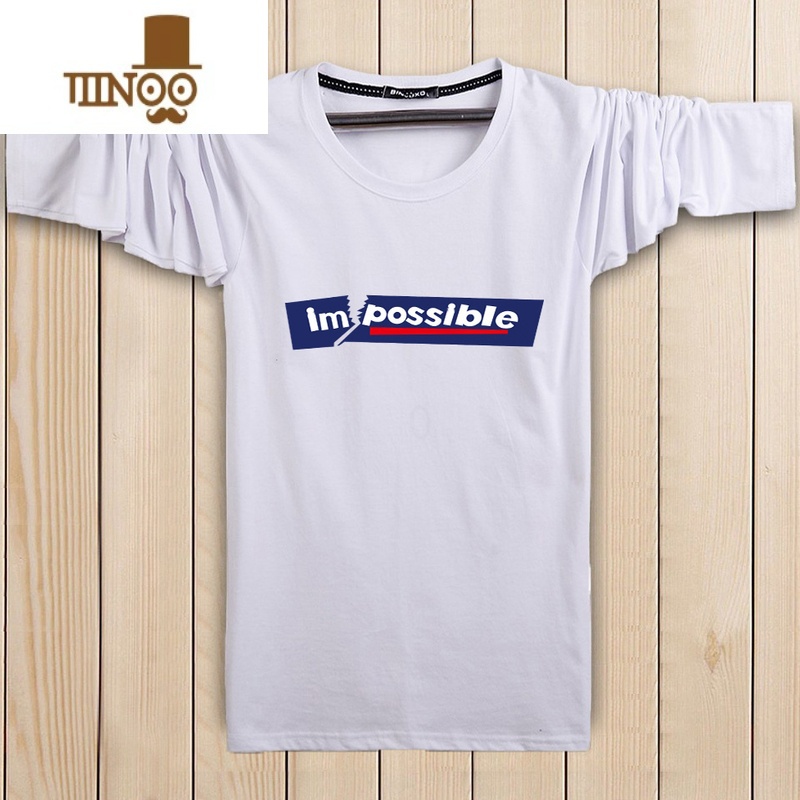 YANXU衣服男士长袖T恤宽松休闲体恤衫秋季新款上衣大码潮流男装高清大图