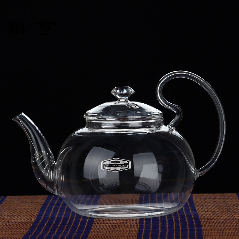 鼎亨玻润耐热全玻璃烧水壶煮茶壶电热茶具家用明火煮茶器电陶炉壶
