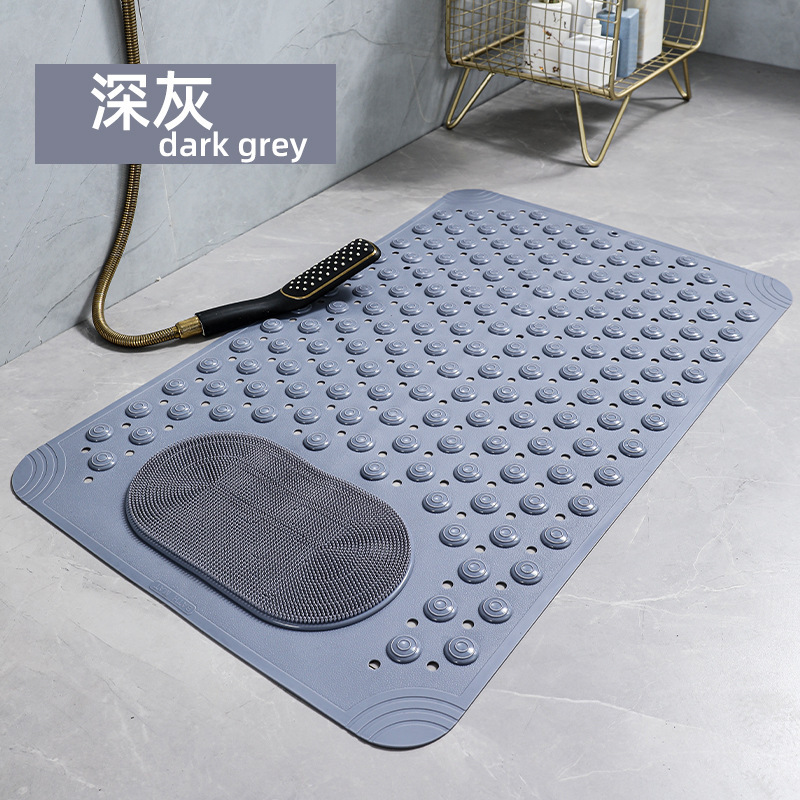 知年 浴室防滑垫带吸盘毛刷(595*900)YSD-003颜色随机(绵阳安州)高清大图