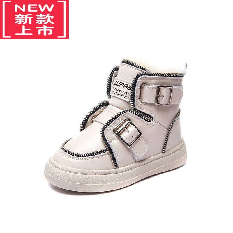 可莉允儿童雪地靴2022新款一体冬季大童棉鞋男童雪地鞋女童短靴图片