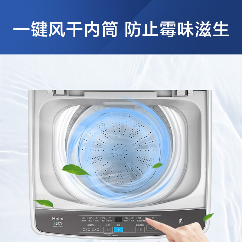 海尔(Haier)8公斤 全自动家用波轮洗衣机 租房宿舍 小型洗衣机 洗脱一体 EB80M20Mate1高清大图